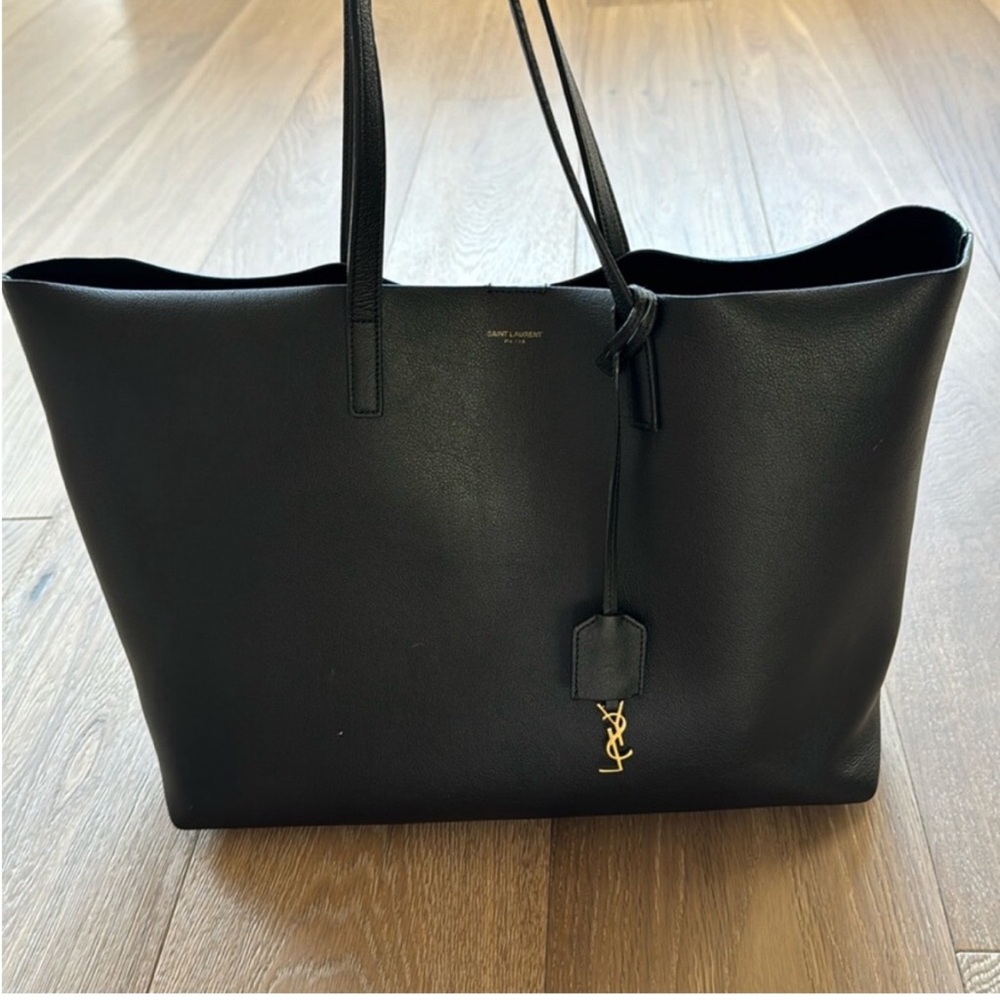 YSL Saint Laurent leather tote bag